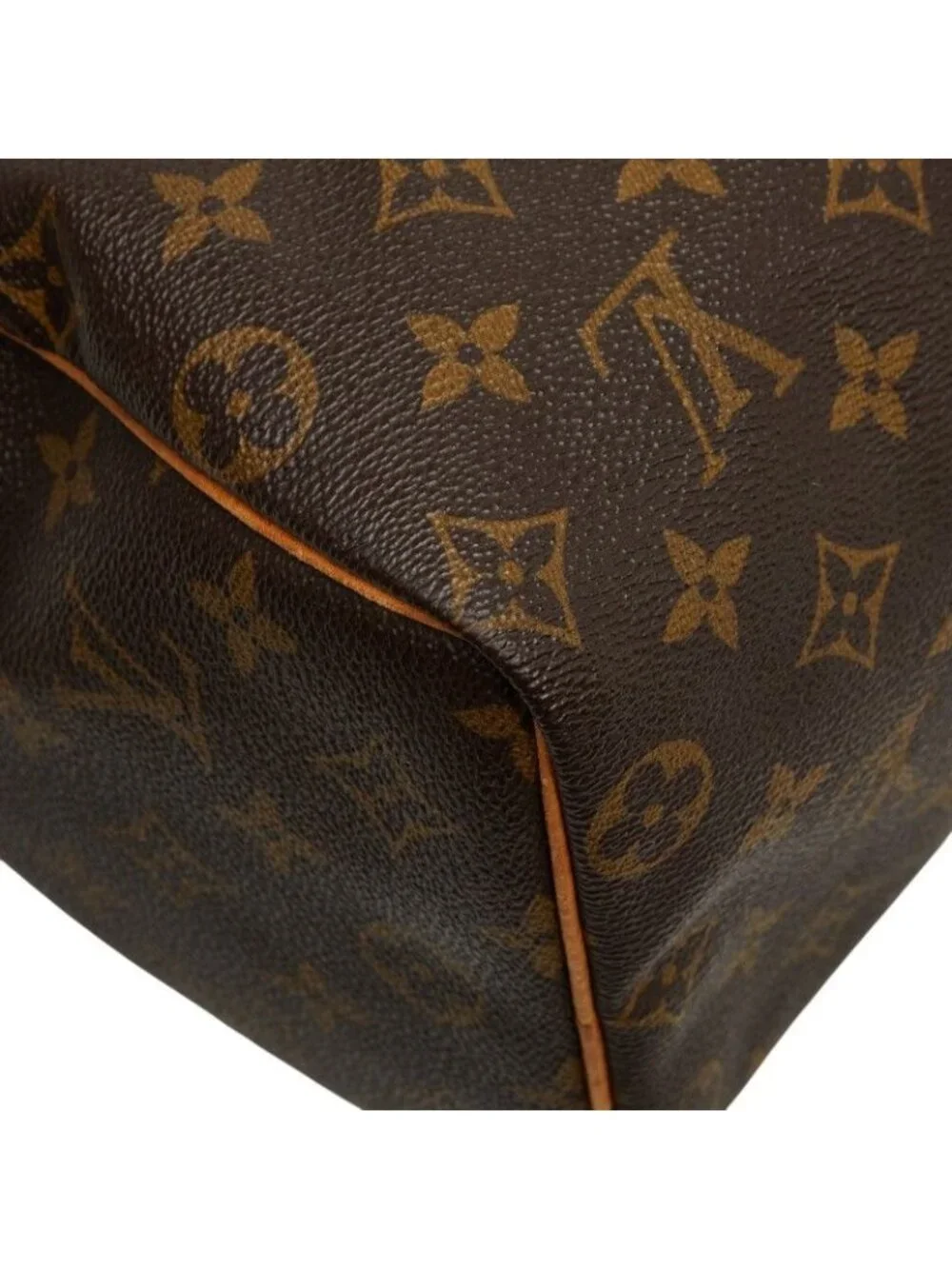 Louis Vuitton Monogram Speedy 25 Handbag Brown Leather